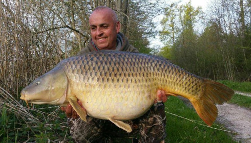 A 46 lb 2 oz carp from Brocard Large, Christophe - Swim 5, Apr 2016
