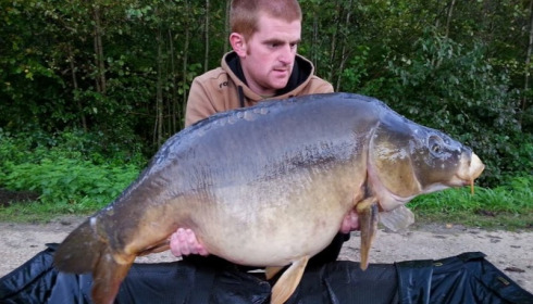 A 50 lb 6 oz carp from Brocard Large, Swim 5 , Oct 2014
