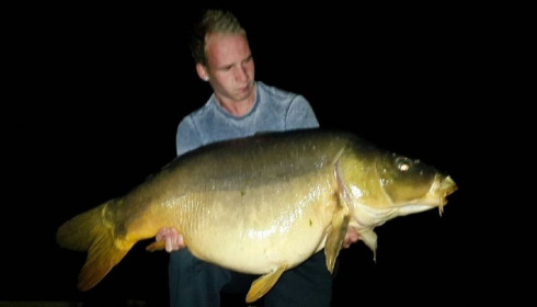 A 57 lb 12 oz carp from Brocard Large, Swim 12, Apr 2015