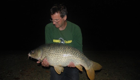 A 32 lb 2 oz carp from Brocard Small, Mark Ebbage Party, Sep 2014