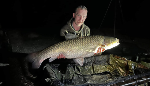 A 47 lb grass carp from Brocard Small, Alan Evans, Apr 2022