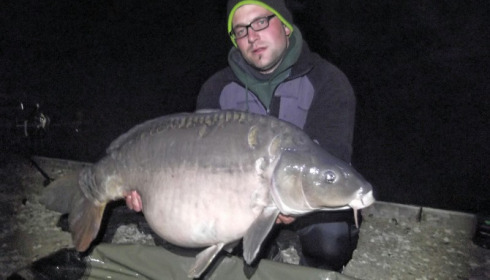 A 45 lb 1 oz carp from Brocard Small, Manuel Reeb - Swim 2, Apr 2015