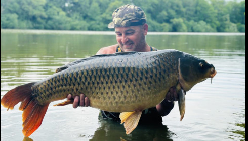 A 42 lb 12 oz carp from Brocard Small, Dean Price, Jul 2023
