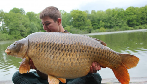 A 53 lb 2 oz carp from Brocard Small, SÃ¶ren & Alex - Swim 2, Aug 2014
