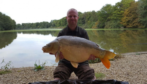 A 45 lb 5 oz carp from Brocard Small, Mark Harding, Sep 2016