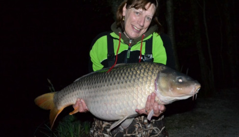 A 44 lb carp from Brocard Small, May 2015