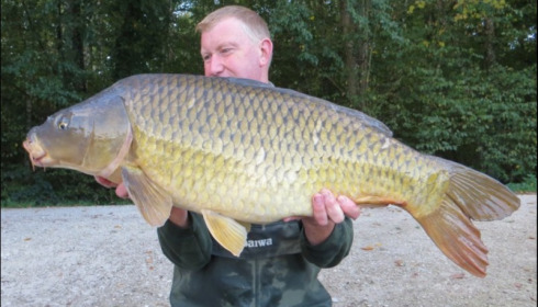 A 32 lb carp from Brocard Small, Andrew Wornham, Sep 2019