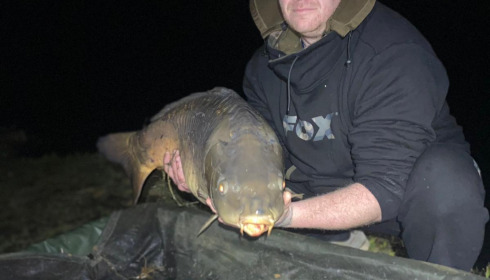 A 35 lb 2 oz carp from Cailleaux, adam curtis, Mar 2022