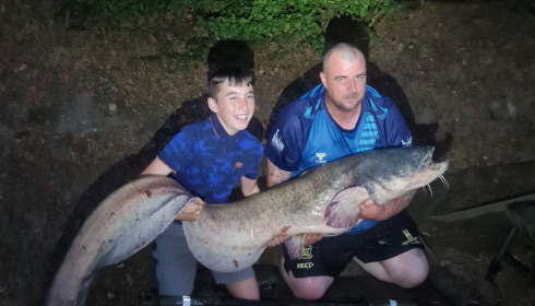 A 93 lb catfish from Cailleaux, Aug 2022