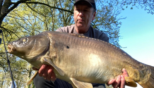 A 28 lb carp from Cailleaux, Ian Newton, Apr 2022