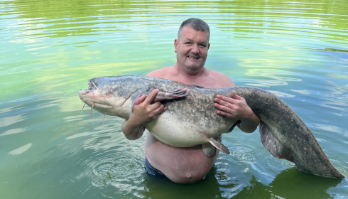 A 78 lb catfish from Cailleaux, Sep 2022