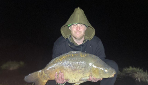 A 35 lb fish from Cailleaux, Biggest carp, Mar 2022