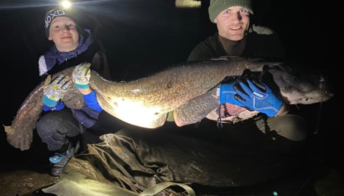 A 90 lb fish from Cailleaux, Biggest cat, Mar 2022