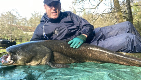 A 99 lb catfish from Cailleaux, Ian Newton, Apr 2022