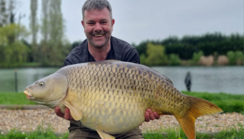 A 44 lb fish from Deux Iles, Ian's pb, Apr 2023
