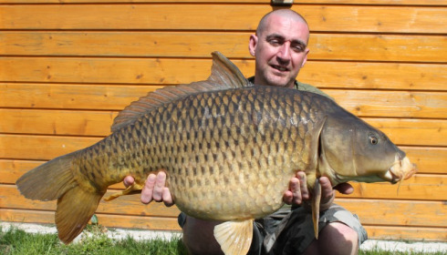 A 31 lb carp from Deux Iles, Darren Warburton, Apr 2018
