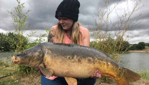 A 24 lb carp from Deux Iles, Rebecca Long, Jul 2017
