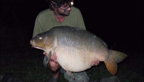 A 48 lb carp from Deux Iles, Aug 2019