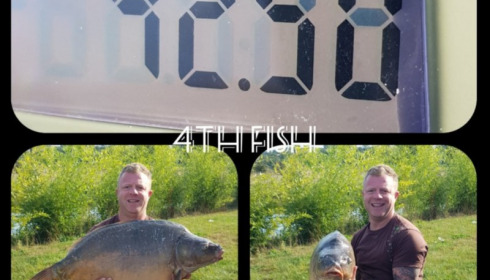 A 42 lb 5 oz carp from Deux Iles, Sep 2019