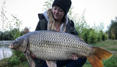 A 26 lb carp from Deux Iles, Rebecca Long, Jul 2017