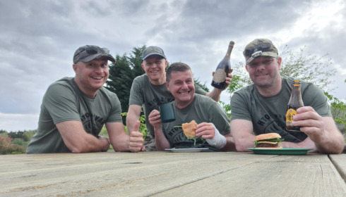 A fish from Deux Iles, Chilling in bbq area, Apr 2023
