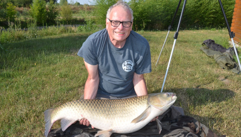 A 46 lb 10 oz fish from Deux Iles, First Grass Carp, Jul 2023