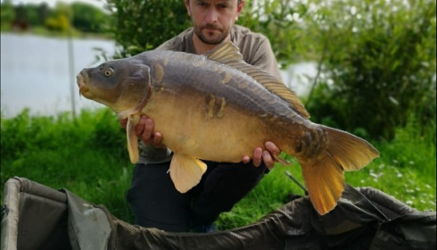 A 24 lb 8 oz carp from Deux Iles, David Want, May 2019