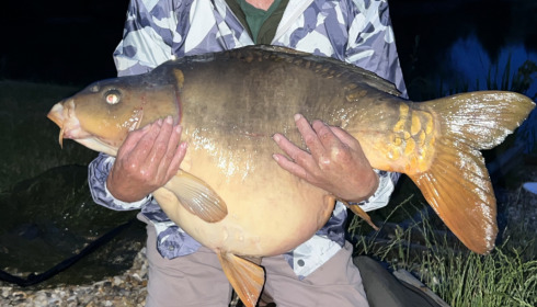 A 45 lb 8 oz fish from Deux Iles, Mirror carp, Jun 2023
