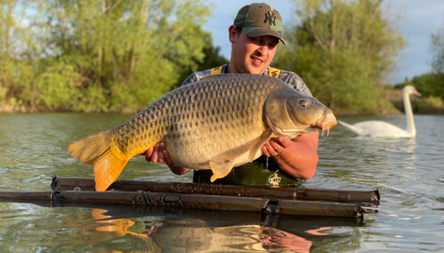 A 35 lb carp from Deux Iles, Gautier, May 2021