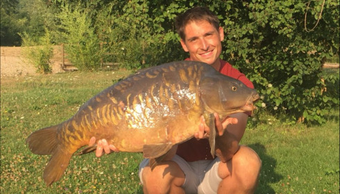 A 39 lb carp from Deux Iles, Richard Biggs, Jul 2018