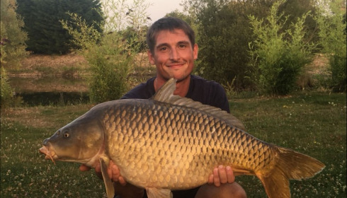 A 29 lb carp from Deux Iles, Richard Biggs, Jul 2018