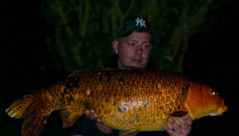 A 21 lb carp from Deux Iles, Danny Banks, May 2019