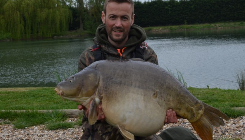 A 42 lb carp from Deux Iles, Adam Cordingley, Apr 2018