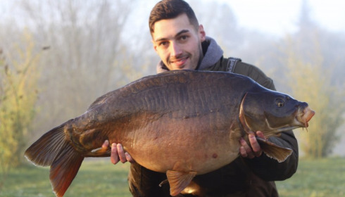 A 34 lb 9 oz carp from Deux Iles, Jay Bowers, Apr 2018