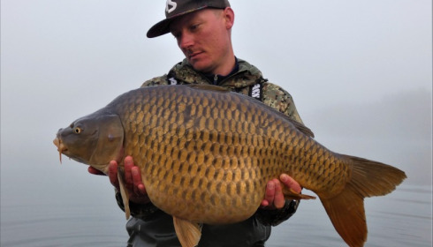 A 35 lb 8 oz carp from Deux Iles, Robert Reed, May 2019