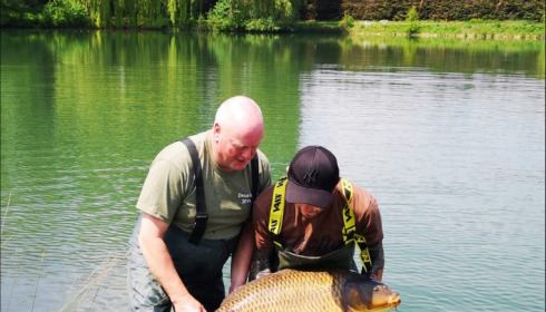 A 41 lb carp from Deux Iles, David Want, May 2019