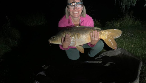 A 20 lb 2 oz carp from Deux Iles, Karen Jenner, Jul 2022
