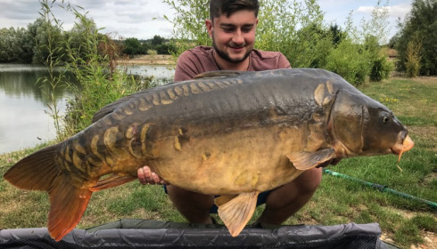 A 38 lb carp from Deux Iles, Tim Hicks, Jul 2017