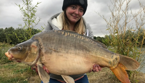A 23 lb carp from Deux Iles, Rebecca Long, Jul 2017