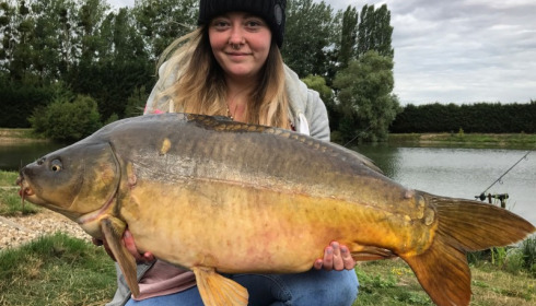 A 29 lb carp from Deux Iles, Rebecca Long, Jul 2017