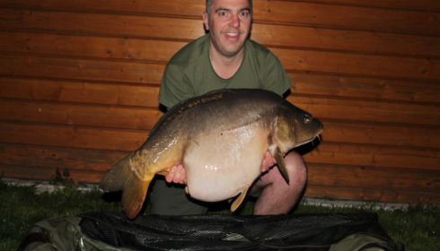 A 34 lb carp from Deux Iles, Lee Millman, Apr 2018