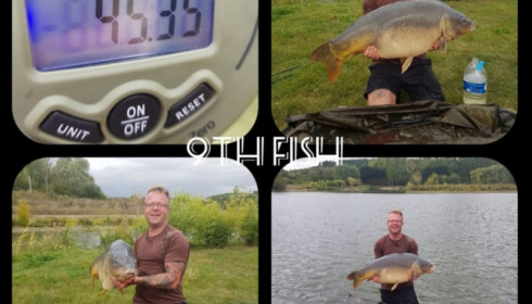 A 45 lb 3 oz carp from Deux Iles, Sep 2019