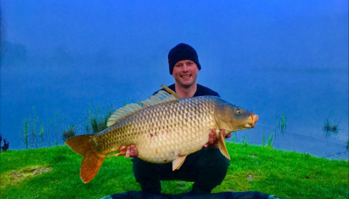 A 44 lb 8 oz carp from Deux Iles, Andrew Murchison, May 2018