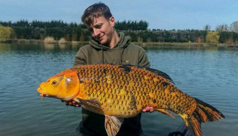 A 22 lb carp from Deux Iles, Emerick, Mar 2021