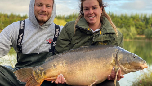 A 48 lb 12 oz carp from Deux Iles, Sophie, Sep 2022