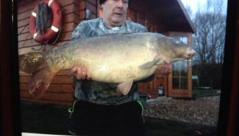 A 34 lb 7 oz carp from Deux Iles, Michael Forde, Mar 2019