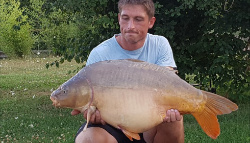 A 30 lb carp from Deux Iles, Richard Biggs, Jul 2018