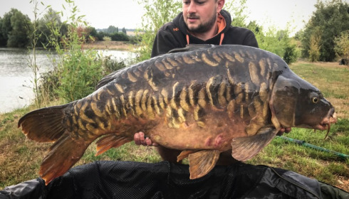 A 39 lb 12 oz carp from Deux Iles, Tim Hicks, Jul 2017