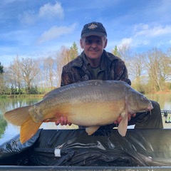 A 41 lb 8 oz carp from Eau De Vie North, Mar 2022