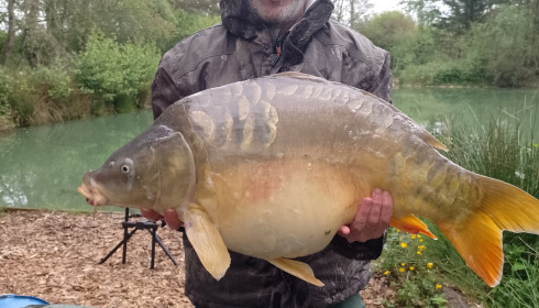 A 38 lb 8 oz fish from Eau De Vie North, May 2023